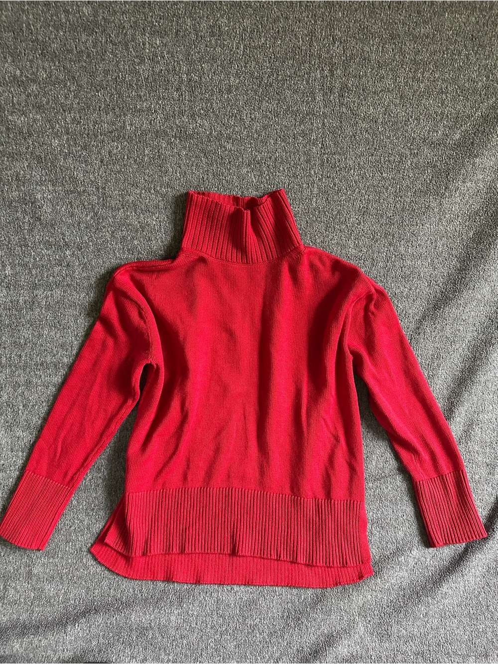 Lucky Brand Women S Red Turtleneck Sweater Oversized Fisherman Capsule